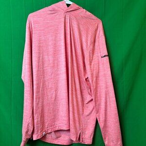 Johnnie-O Salmon UPF 50 Sun Hoodie Golf Digest — Size L